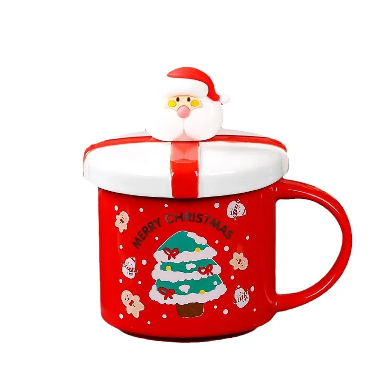 Christmas Mug With Lid and Spoon Santa Claus Ceramic Coffee Cup Elk Snowman Couple water cup Breakfast Dessert Milk Mug Xmas Gif
Christmas Mug With Lid and Spoon Santa Claus Ceramic Coffee Cup Elk Snowman Couple water cup Breakfast Dessert Milk Mug Xmas Gif