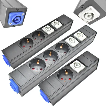 멀티탭 네트워크 캐비닛 랙, EU 항공 조합 소켓, 항공 출력 입력 1-12 AC 소켓