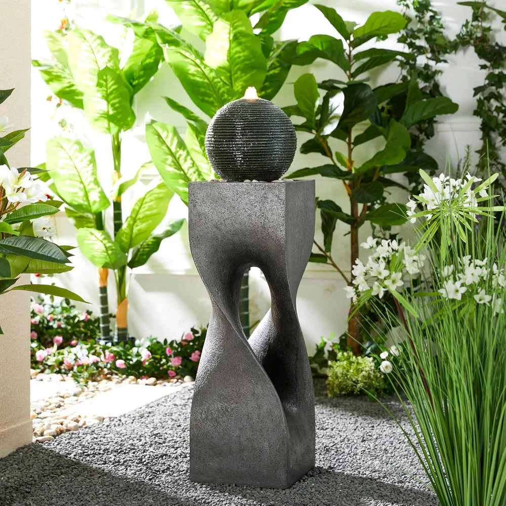 Modern Geometric Outdoor Water Fountain with LED Light, Oversized Pedestal Water Fountains with Submersible Pump, Customized
Modern Geometric Outdoor Water Fountain with LED Light, Oversized Pedestal Water Fountains with Submersible Pump, Customized
