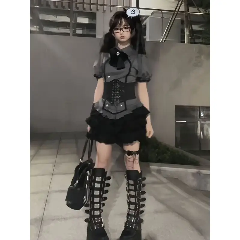 Gothic Cake Knot ort Sve k Y2K Lace Puffy Skirt Two-Piece Set f Skirt Japanese Sle for 8-25 Years Old...
Gothic Cake Knot ort Sve k Y2K Lace Puffy Skirt Two-Piece Set f Skirt Japanese Sle for 8-25 Years Old...