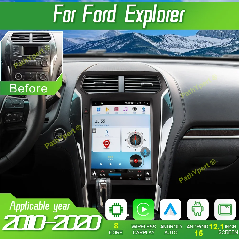 Wireless Carplay Android 15 For Ford Explorer 2010-2020 Automotive Multimedia 2Din 256G Stereo Receiver Car Radio GPS Navigation
Wireless Carplay Android 15 For Ford Explorer 2010-2020 Automotive Multimedia 2Din 256G Stereo Receiver Car Radio GPS Navigation