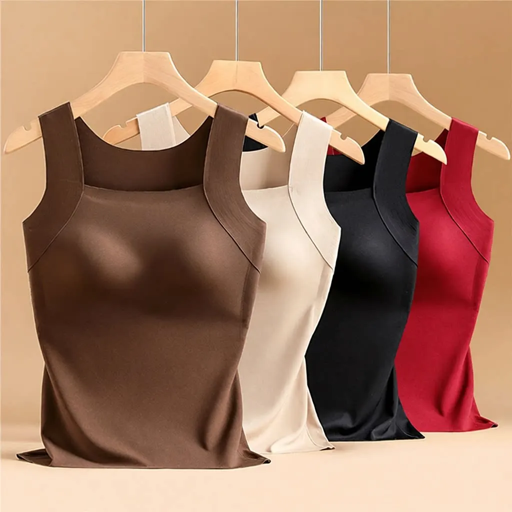 Warm Thermal Vest Women's Fixed Cup Underwear Base Layer Autumn Winter Thermal Vest Skin-like Feel Anti-static Single Layer
Warm Thermal Vest Women's Fixed Cup Underwear Base Layer Autumn Winter Thermal Vest Skin-like Feel Anti-static Single Layer