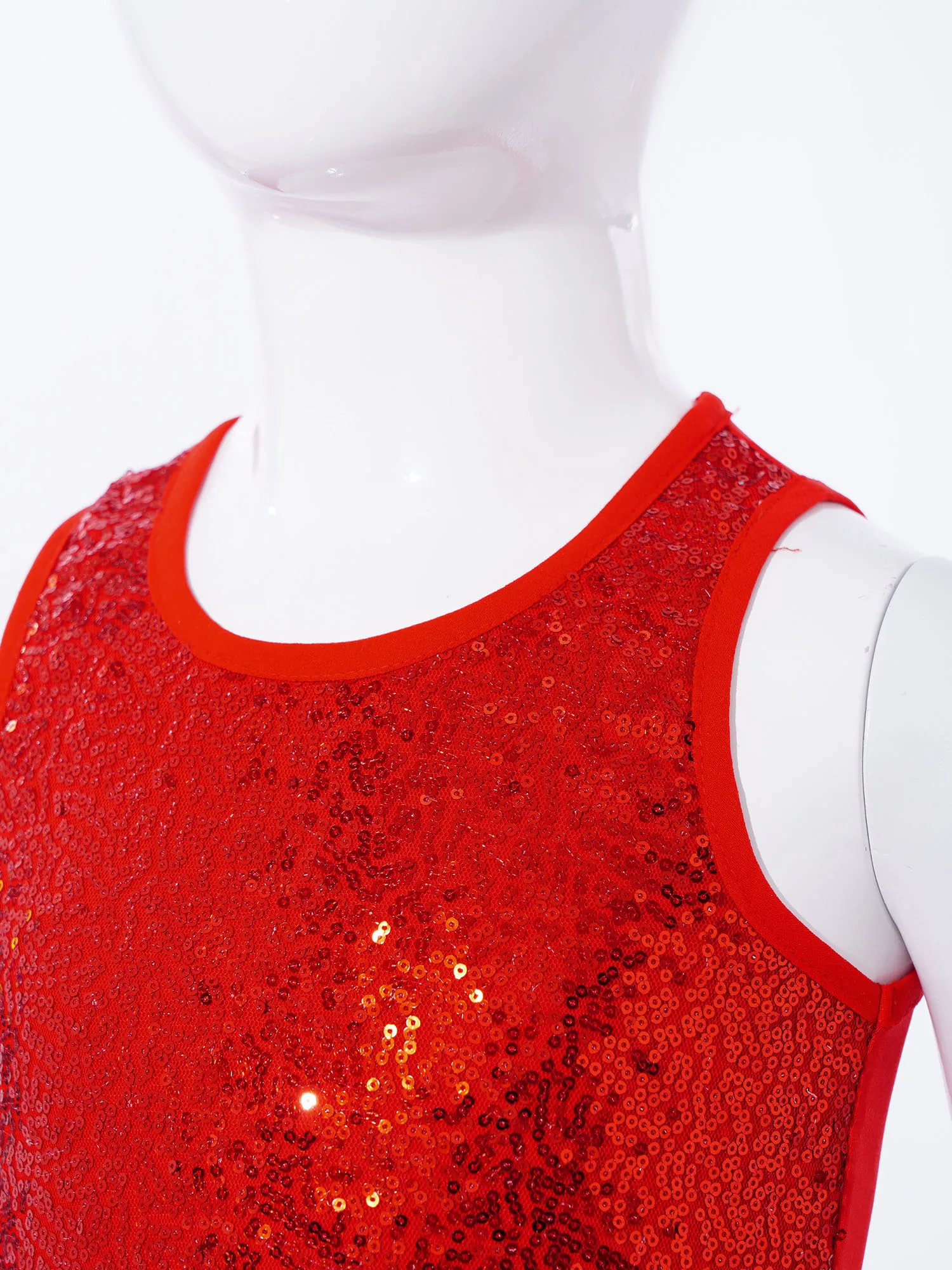Kids Girls Shiny Sequins Tank Top Camisole Sleeveless Round Neck Vest School Hip hop Jazz Dance Crop Tops for Stage Performance
Kids Girls Shiny Sequins Tank Top Camisole Sleeveless Round Neck Vest School Hip hop Jazz Dance Crop Tops for Stage Performance