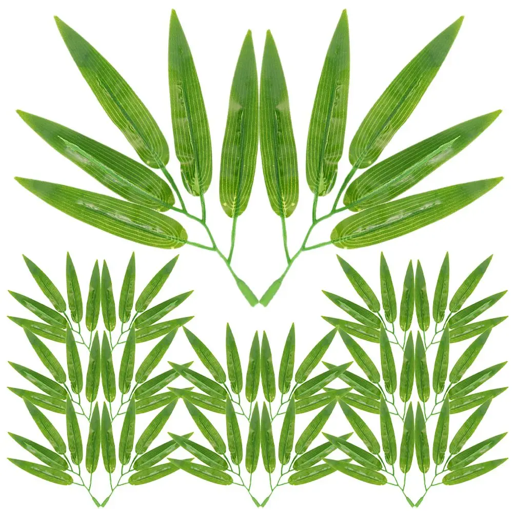 30 Pcs Artificial Bamboo Leaves Decoration Green Plants Faux Leaf Stems for Home Garden Party Cake Craft Reusable
30 Pcs Artificial Bamboo Leaves Decoration Green Plants Faux Leaf Stems for Home Garden Party Cake Craft Reusable