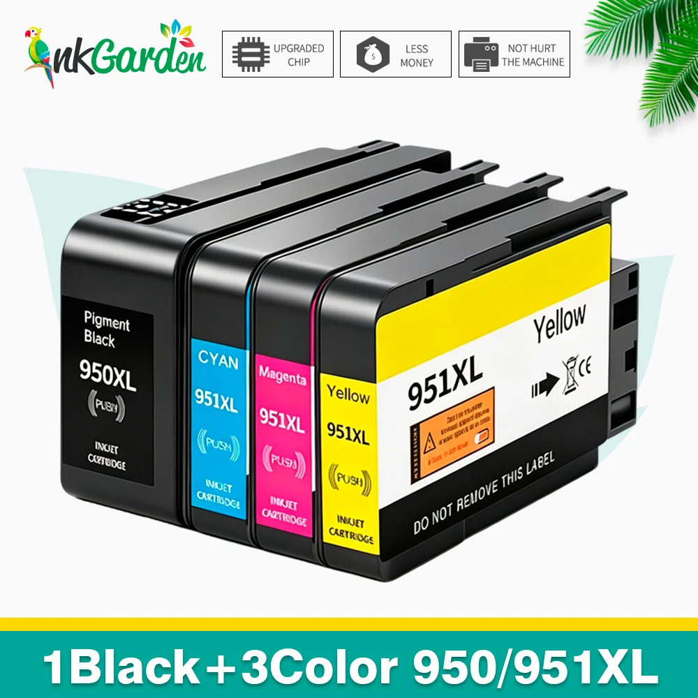 InkGarden 950 951XL Ink Cartridge Compatible For HP HP950 XL Officejet Pro 8100 8600 8610 8620 8625 8630 8660 8680 251dw 276dw
InkGarden 950 951XL Ink Cartridge Compatible For HP HP950 XL Officejet Pro 8100 8600 8610 8620 8625 8630 8660 8680 251dw 276dw