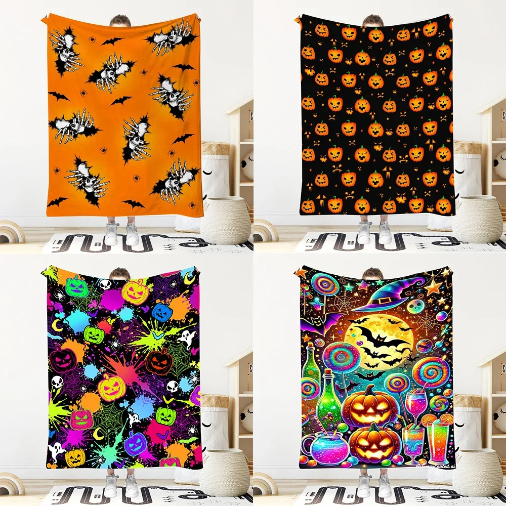 150x200cm Colorful Halloween Blanket Cover Halloween Holiday Gift Flannel Thickened Sofa Nap Blankets Bed Blankets Bedspreads
150x200cm Colorful Halloween Blanket Cover Halloween Holiday Gift Flannel Thickened Sofa Nap Blankets Bed Blankets Bedspreads