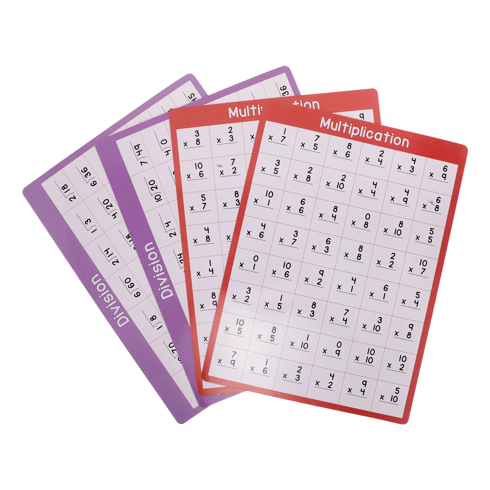 4 Sheets Multiplication Chart A4 Division Chart Dry Erase Board Double Sided Math Whiteboard for Classroom Homeschool Supplies
4 Sheets Multiplication Chart A4 Division Chart Dry Erase Board Double Sided Math Whiteboard for Classroom Homeschool Supplies