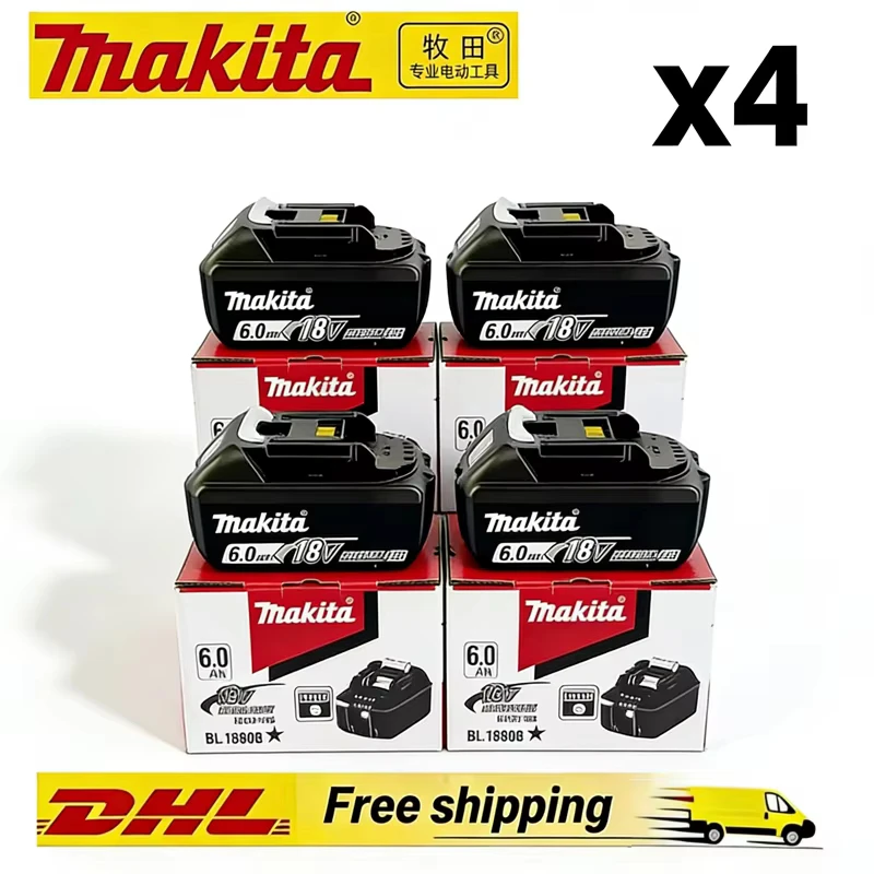 Oryginalna bateria litowo-jonowa Makita 18V 6.0Ah, akumulator 18V 6000mAh, bateria zamienna BL1860 BL1850 BL1860B
Oryginalna bateria litowo-jonowa Makita 18V 6.0Ah, akumulator 18V 6000mAh, bateria zamienna BL1860 BL1850 BL1860B
