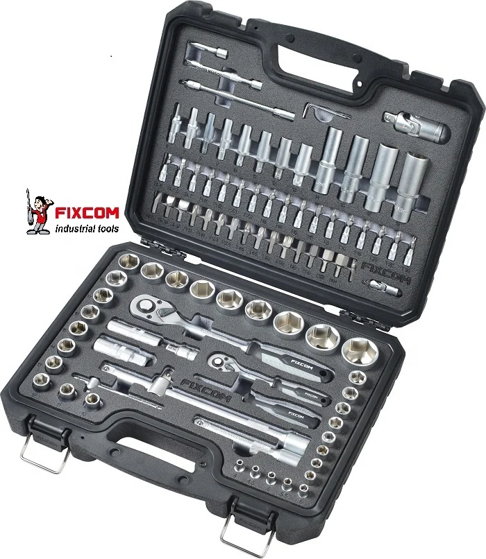 94pcs 1/4" & 1/2" Hand Socket Wrench Tool Set
94pcs 1/4" & 1/2" Hand Socket Wrench Tool Set