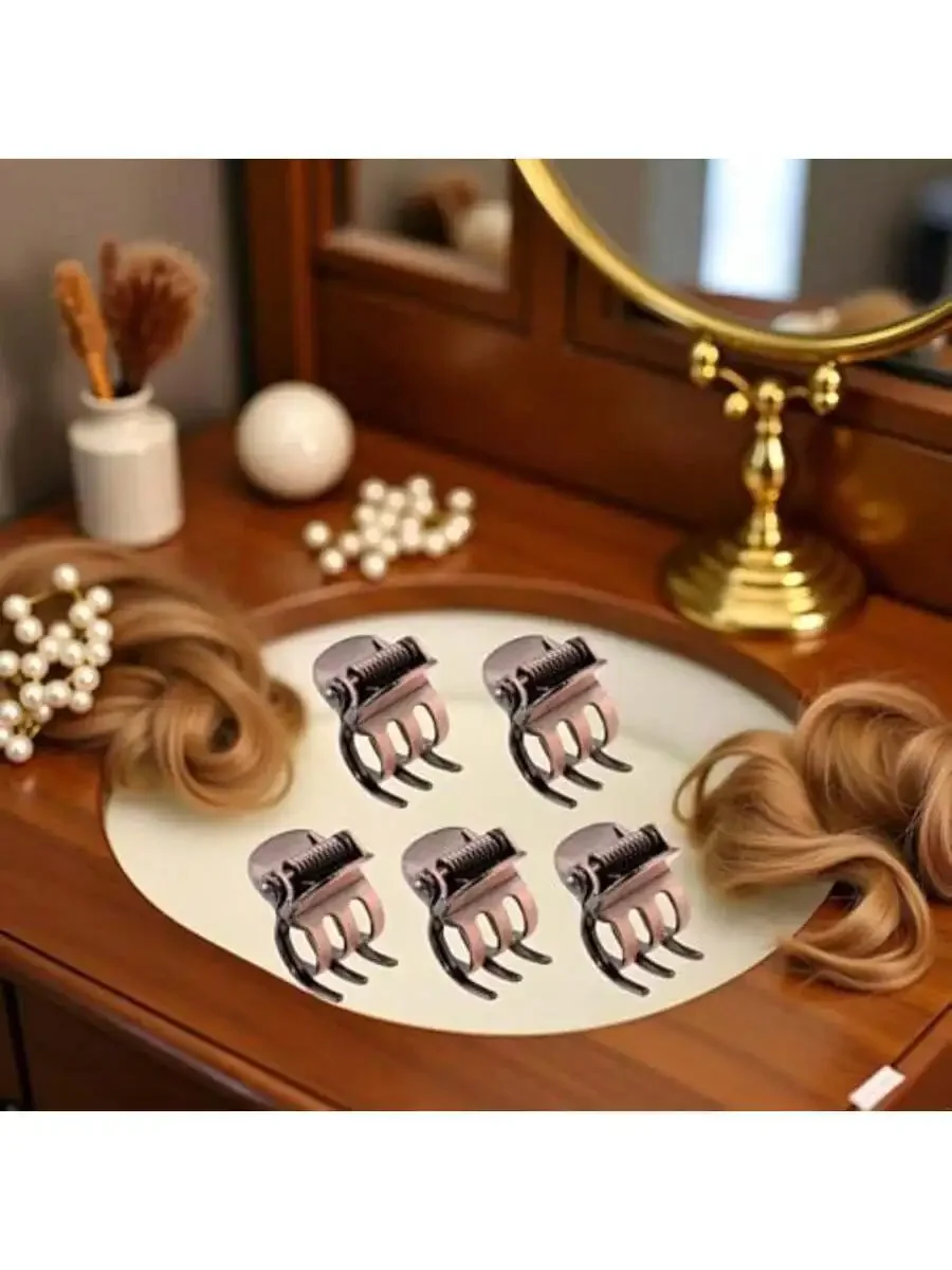 5PCS Mini Metal Hair Claw Clips For Women Bronze Finish Side Bangs Clip Hair Styling Accessories
5PCS Mini Metal Hair Claw Clips For Women Bronze Finish Side Bangs Clip Hair Styling Accessories