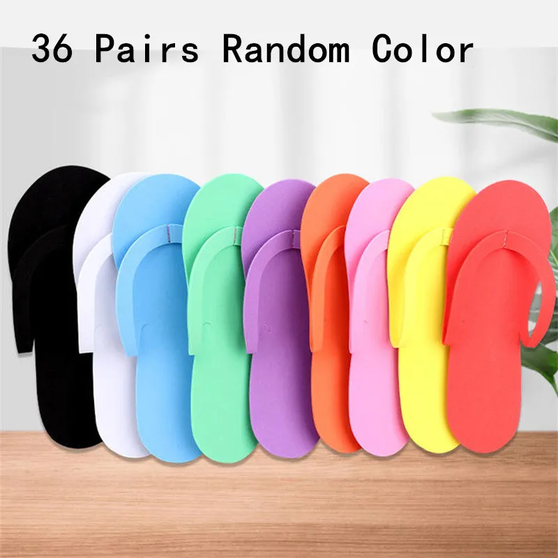 12/24/36 Pairs Random Color Foam Slippers For Men Women Disposable Slippers For Salon Spa Hotel Pedicure Foot Flip Flop Slipper
12/24/36 Pairs Random Color Foam Slippers For Men Women Disposable Slippers For Salon Spa Hotel Pedicure Foot Flip Flop Slipper