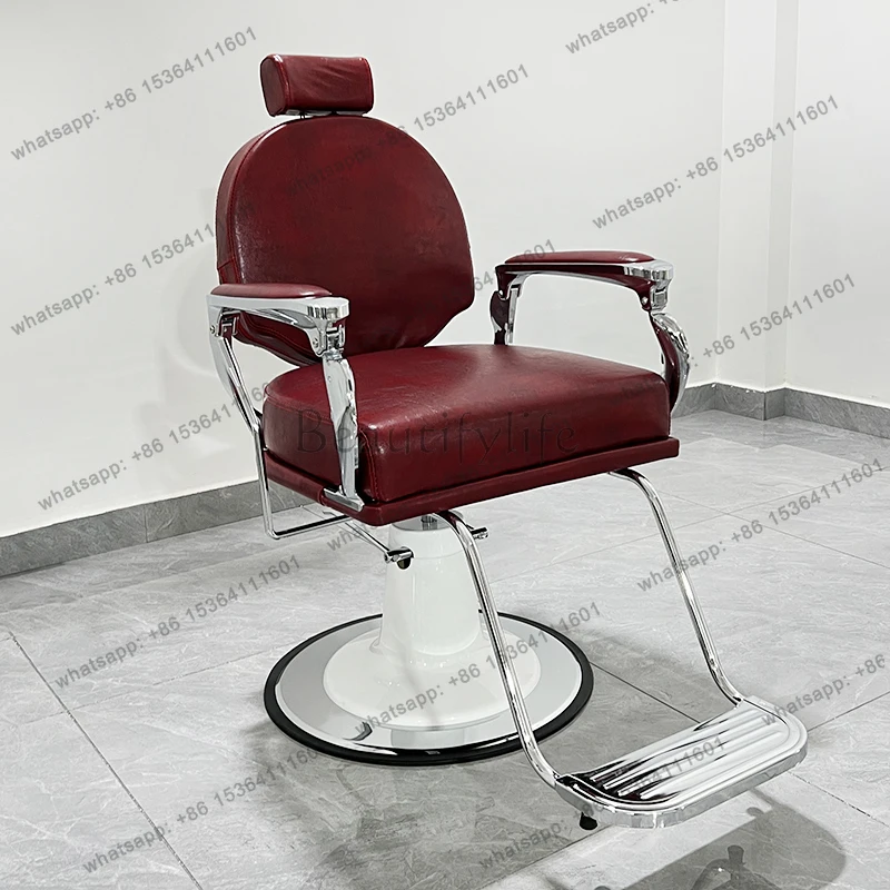 Premium Reversible Barber Chair Breathable Foam Salon Chair Hair Styling Shop Beauty Recline Strong Salon De Coiffure Furniture
Premium Reversible Barber Chair Breathable Foam Salon Chair Hair Styling Shop Beauty Recline Strong Salon De Coiffure Furniture