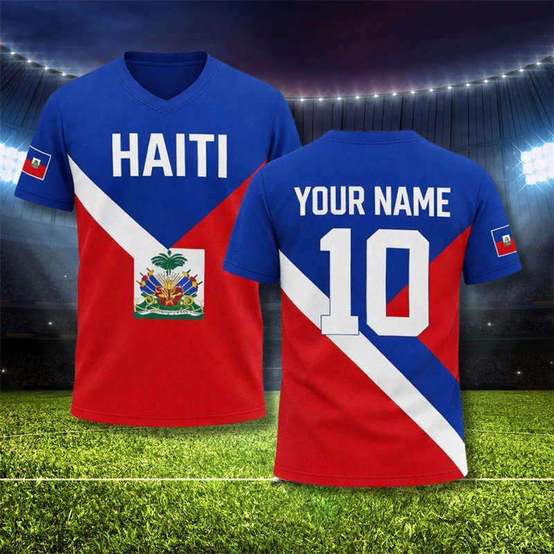 2026 Haiti Football T-shirt For Men Clothes Haitian Flag Logo Print Quick Dry Sport T Shirt Summer Outdoor Custom Name Tee Top
2026 Haiti Football T-shirt For Men Clothes Haitian Flag Logo Print Quick Dry Sport T Shirt Summer Outdoor Custom Name Tee Top