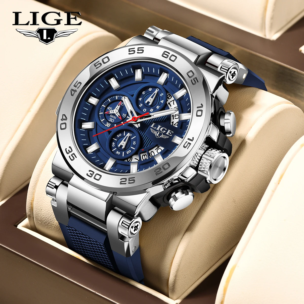 LIGE New Mens Watches Top Luxury Brand Big Dial Watch Men Waterproof Quartz Wristwatch Sport Chronograph Clock Relogio Masculino
LIGE New Mens Watches Top Luxury Brand Big Dial Watch Men Waterproof Quartz Wristwatch Sport Chronograph Clock Relogio Masculino