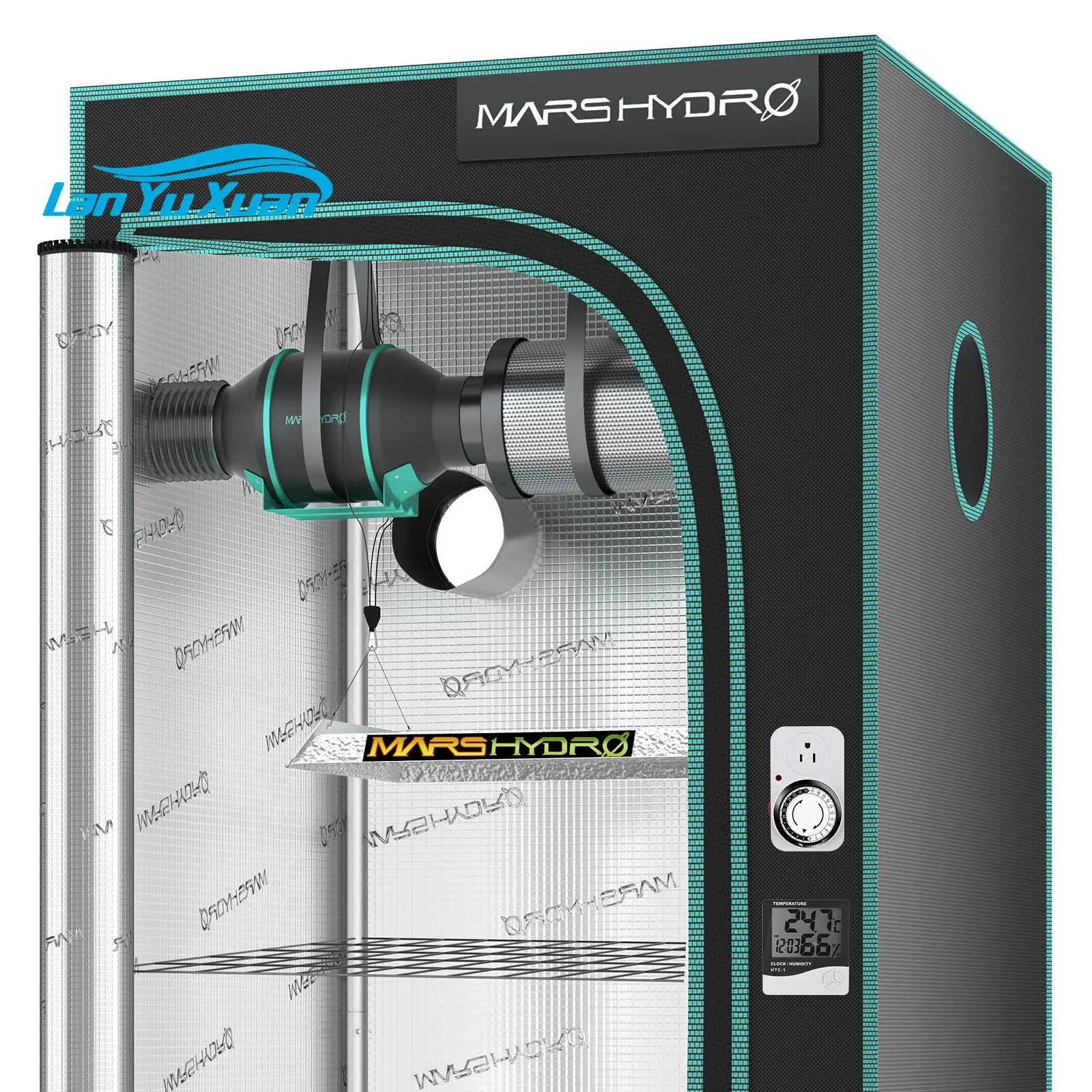 TS 600 Light 60x60x140cm 2X2 24x24 Indoor Full Grow Tent Kits With Carbon Filter
TS 600 Light 60x60x140cm 2X2 24x24 Indoor Full Grow Tent Kits With Carbon Filter