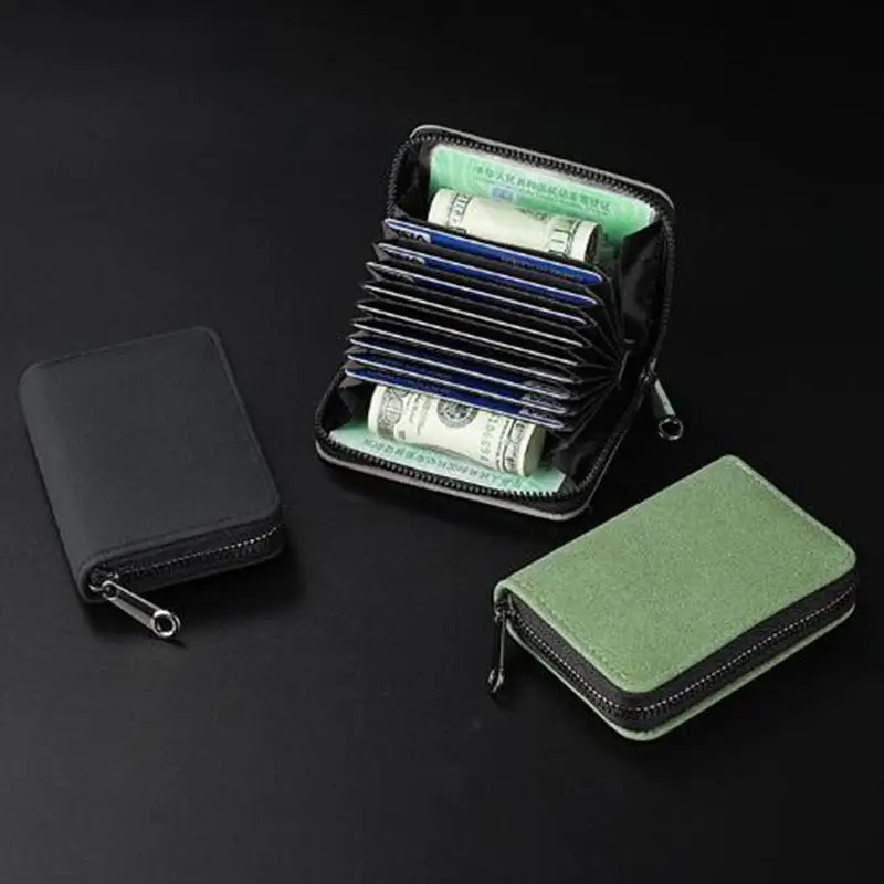 Frosted PU Leather Multi-card Slot Cards Holders Wallets Women Simple Business Credit ID Card Organizer Zipper Coin Pouch
Frosted PU Leather Multi-card Slot Cards Holders Wallets Women Simple Business Credit ID Card Organizer Zipper Coin Pouch