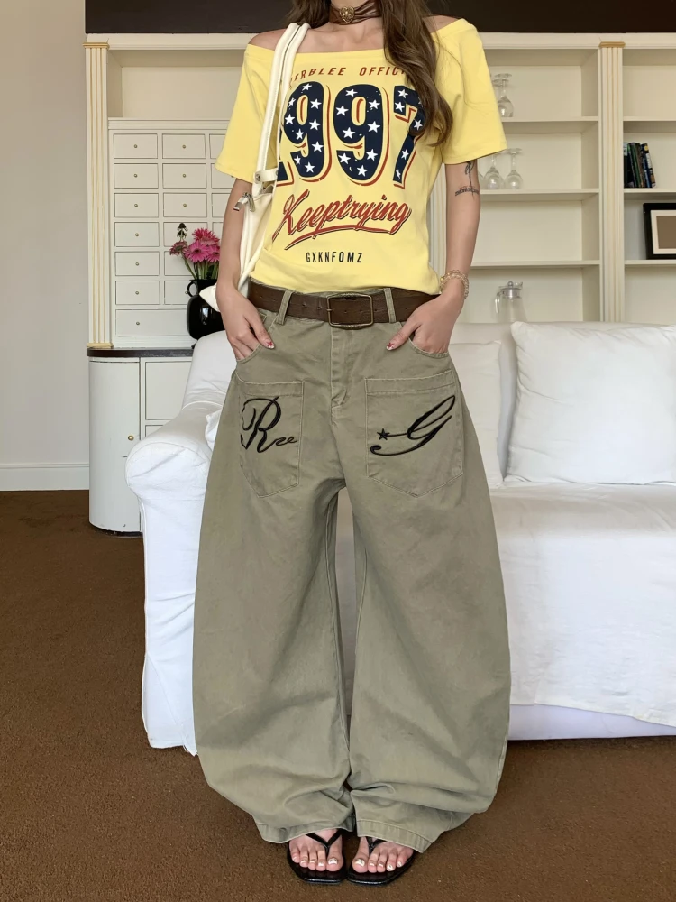 Широкие брюки оверсайз с вышивкой Street Sle, женские повседневные брюки, длинные свободные брюки для работы, удобные длинные брюки
Широкие брюки оверсайз с вышивкой Street Sle, женские повседневные брюки, длинные свободные брюки для работы, удобные длинные брюки