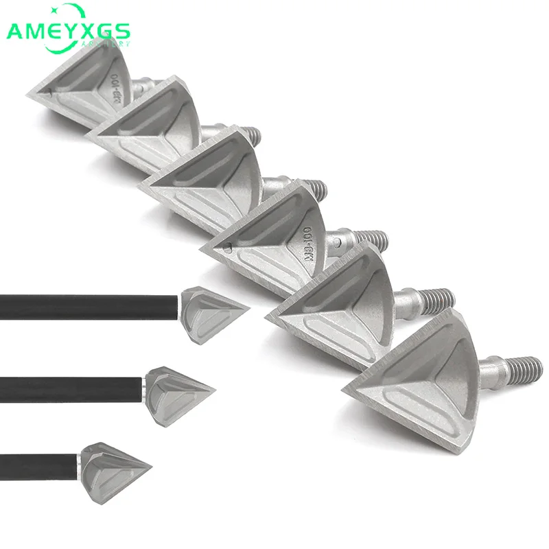 Archery 6/12pcs Arrowhead 100Grain Broadhead Universal Thread 440C Stainless Steel Blades DIY Shaft for Bow Shooting Hunting
Archery 6/12pcs Arrowhead 100Grain Broadhead Universal Thread 440C Stainless Steel Blades DIY Shaft for Bow Shooting Hunting
