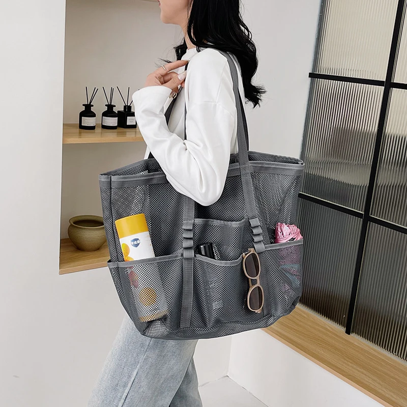 Large-capacity mesh bag, this year's popular new shopping bag, women's storage gym bag, swimming bag, outdoor camping sports sho
Large-capacity mesh bag, this year's popular new shopping bag, women's storage gym bag, swimming bag, outdoor camping sports sho