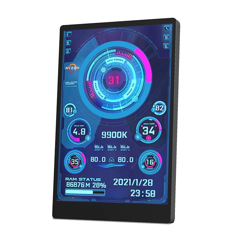 3.5-inch computer chassis, full-view USB-C secondary screen, computer temperature monitoring
3.5-inch computer chassis, full-view USB-C secondary screen, computer temperature monitoring