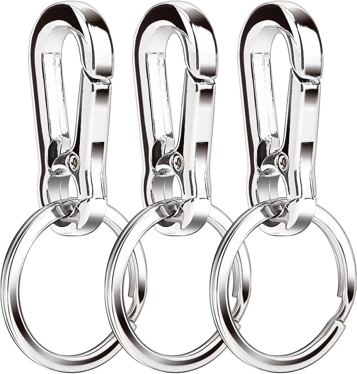Metal Keyring Keychain Key Ring Chain Holder Organizer for Car/Key Finder, 3 Pack
Metal Keyring Keychain Key Ring Chain Holder Organizer for Car/Key Finder, 3 Pack