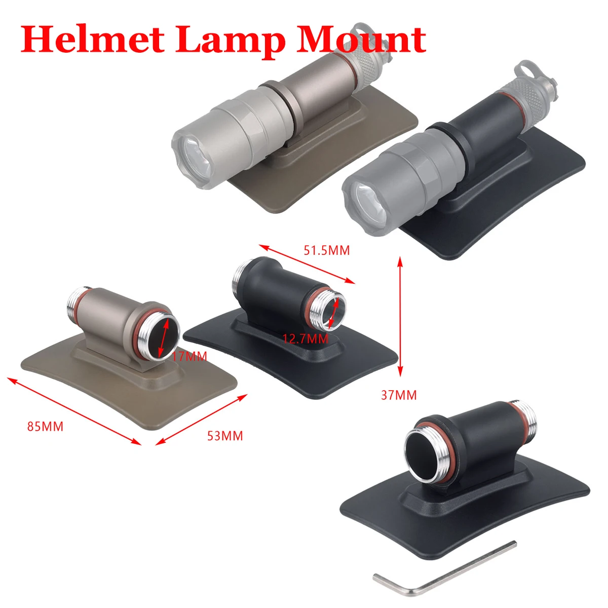 Tactical Helmet M300 Lamp Mount SS MAX Aluminum for M300 Series Scout Light Body Assembly for M300V M323V M600V M622V Flashlight
Tactical Helmet M300 Lamp Mount SS MAX Aluminum for M300 Series Scout Light Body Assembly for M300V M323V M600V M622V Flashlight