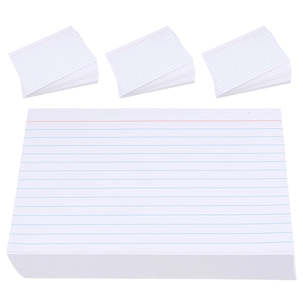 200 Pcs Index Cards Lined Flashcards Horizontal Grid Blank Back 200g Paper Note Cards Ruled White Study Office Supplies
200 Pcs Index Cards Lined Flashcards Horizontal Grid Blank Back 200g Paper Note Cards Ruled White Study Office Supplies