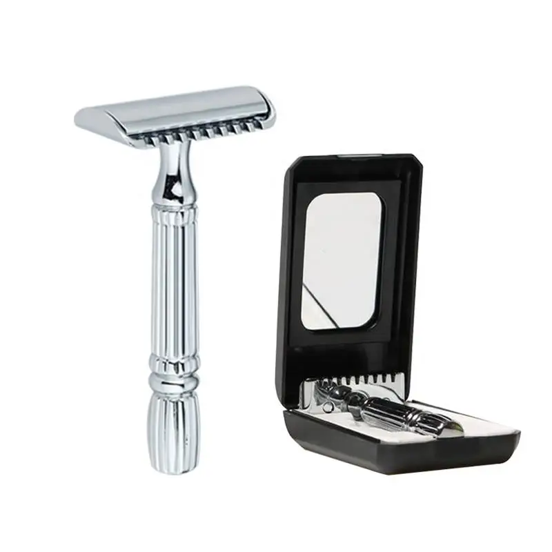 Good quality Men Razor Handle Shaving Razor Double Edge Safety Razor+ Resuable Safety Razors Blades with ABS case
Good quality Men Razor Handle Shaving Razor Double Edge Safety Razor+ Resuable Safety Razors Blades with ABS case