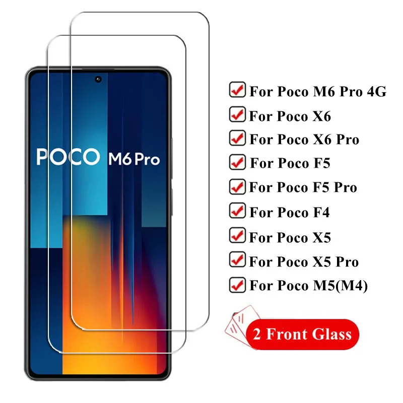 2Pcs For Poco M6 Pro Tempered Glass For Poco M6 Pro X6 Pro F5 F4 X5 M5 M4 Screen Protector Protective Phone Film For Poco M6 Pro
2Pcs For Poco M6 Pro Tempered Glass For Poco M6 Pro X6 Pro F5 F4 X5 M5 M4 Screen Protector Protective Phone Film For Poco M6 Pro