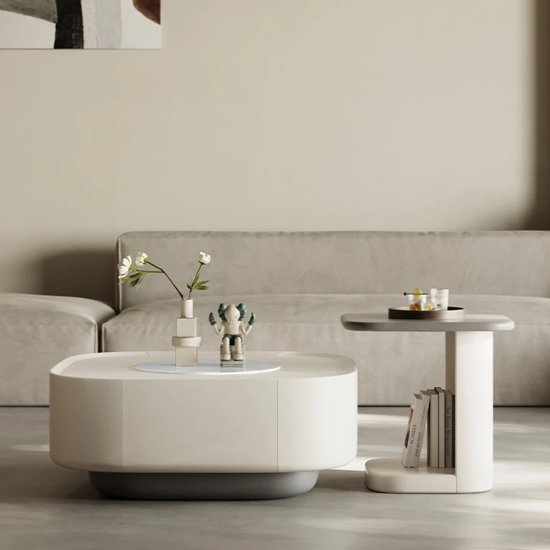Cream style coffee table living room home 2025 new light luxury modern simple high-end square
Cream style coffee table living room home 2025 new light luxury modern simple high-end square