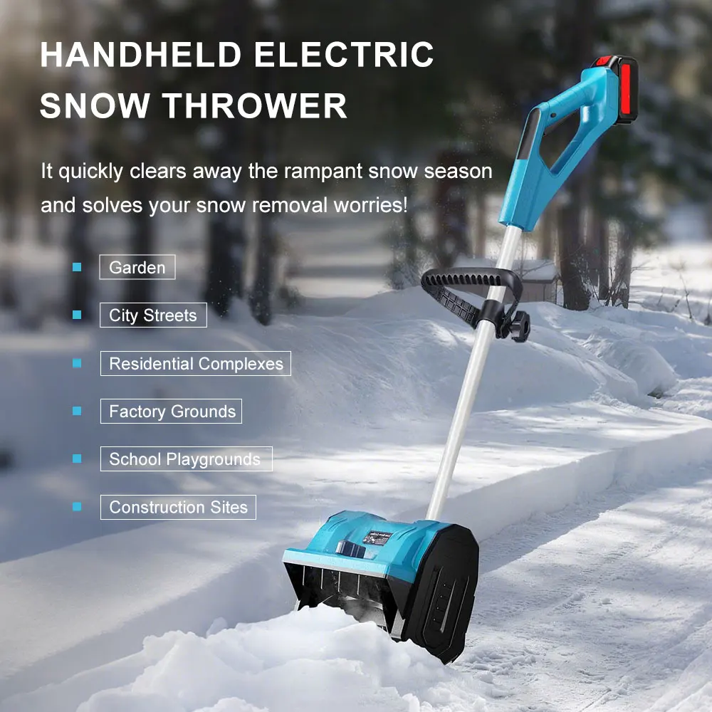 Беспроводная лопата для снега 20 В, 13-дюймовая подметальная машина для снега, подходит для легких и тротуаров, оснащенных 2 аккумуляторами и зарядным устройством, регулируемой ручкой
Беспроводная лопата для снега 20 В, 13-дюймовая подметальная машина для снега, подходит для легких и тротуаров, оснащенных 2 аккумуляторами и зарядным устройством, регулируемой ручкой