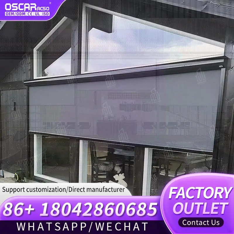 Pergola Door Roller Shades Outdoor Blackout Motorized Shades Side Tracks For Patio Garden Balcony Rolling Blind
Pergola Door Roller Shades Outdoor Blackout Motorized Shades Side Tracks For Patio Garden Balcony Rolling Blind