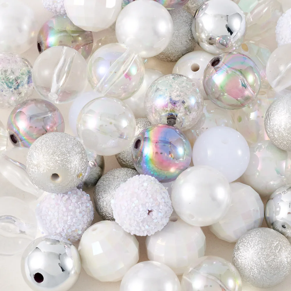 60Pcs 19-20mm Bubblegum Acrylic Beads Colorful Chunky Beads for DIY Jewelry Making Bracelet Necklace Keychain Accessories
60Pcs 19-20mm Bubblegum Acrylic Beads Colorful Chunky Beads for DIY Jewelry Making Bracelet Necklace Keychain Accessories