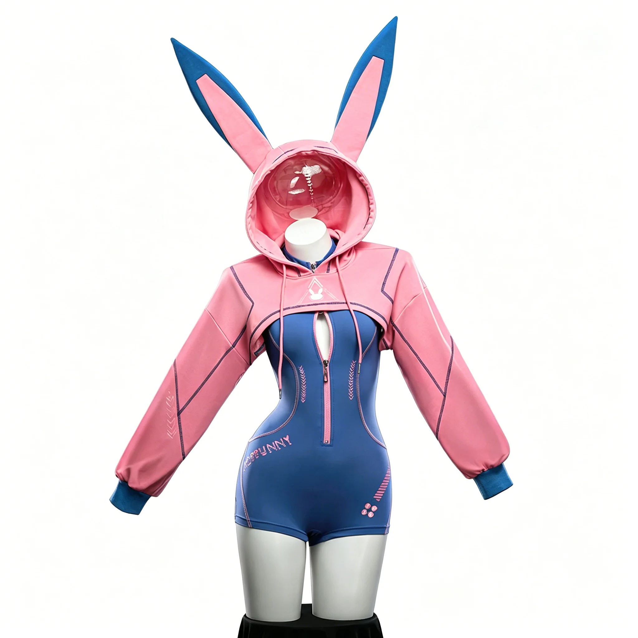 DVa Cyber Bunny Girl Bodysuit Anime Style OW Game Cosplay Costume Full Set for Women Halloween Comic Con Role Play Party
DVa Cyber Bunny Girl Bodysuit Anime Style OW Game Cosplay Costume Full Set for Women Halloween Comic Con Role Play Party