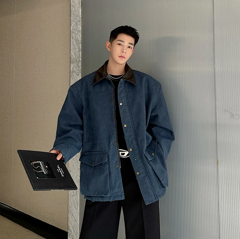 Мужская модная куртка из канваса в стиле Detroit Workwear, большая верхняя одежда в американском уличном стиле для молодежи
Мужская модная куртка из канваса в стиле Detroit Workwear, большая верхняя одежда в американском уличном стиле для молодежи