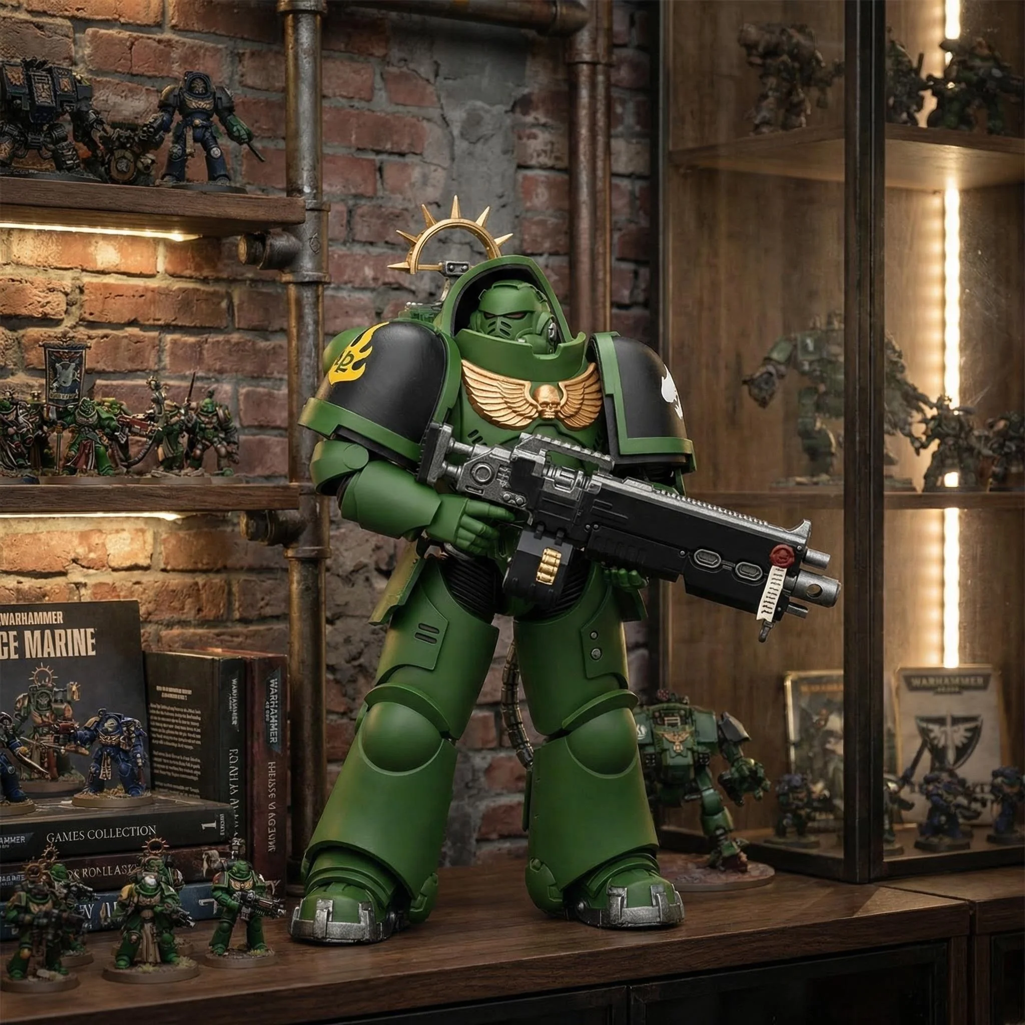JOYTOY Warhammer 40,000 Super Movable 1/18 Scale Action Figure Durable Collectible Replaceable Hands Ideal Tabletop Display
JOYTOY Warhammer 40,000 Super Movable 1/18 Scale Action Figure Durable Collectible Replaceable Hands Ideal Tabletop Display