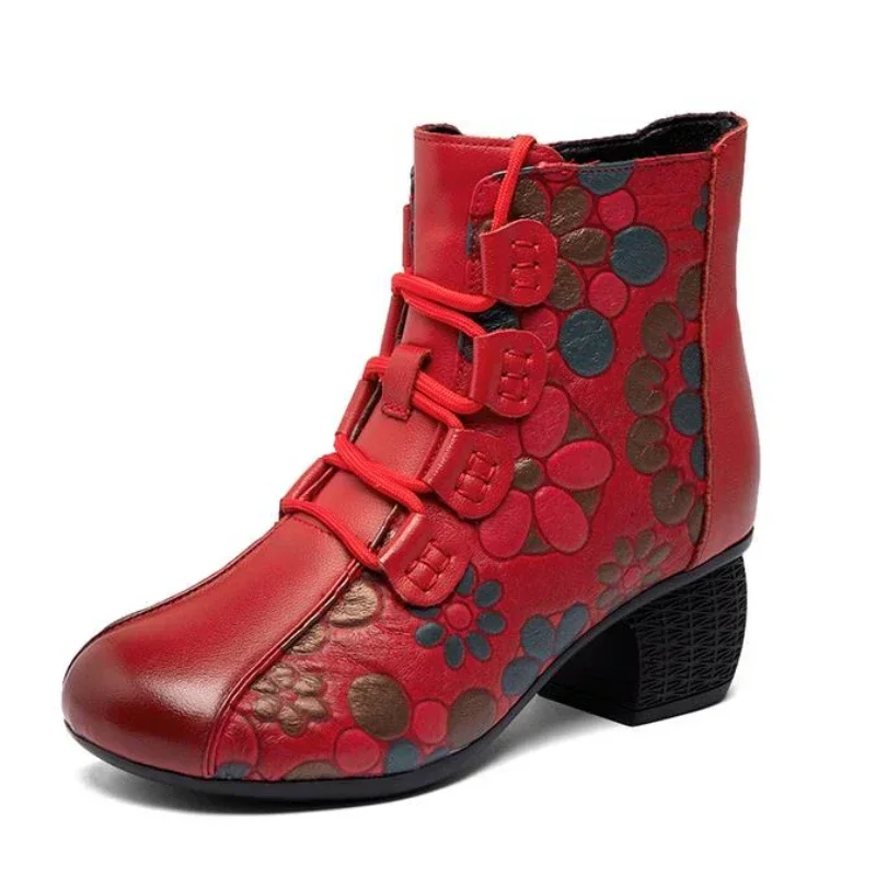2024 New Autumn Aed Winter For Warmth Genuine Leather Shoes Women Boots Round Toe Print Sewing Zip Retro Leisure Platform Boots
2024 New Autumn Aed Winter For Warmth Genuine Leather Shoes Women Boots Round Toe Print Sewing Zip Retro Leisure Platform Boots