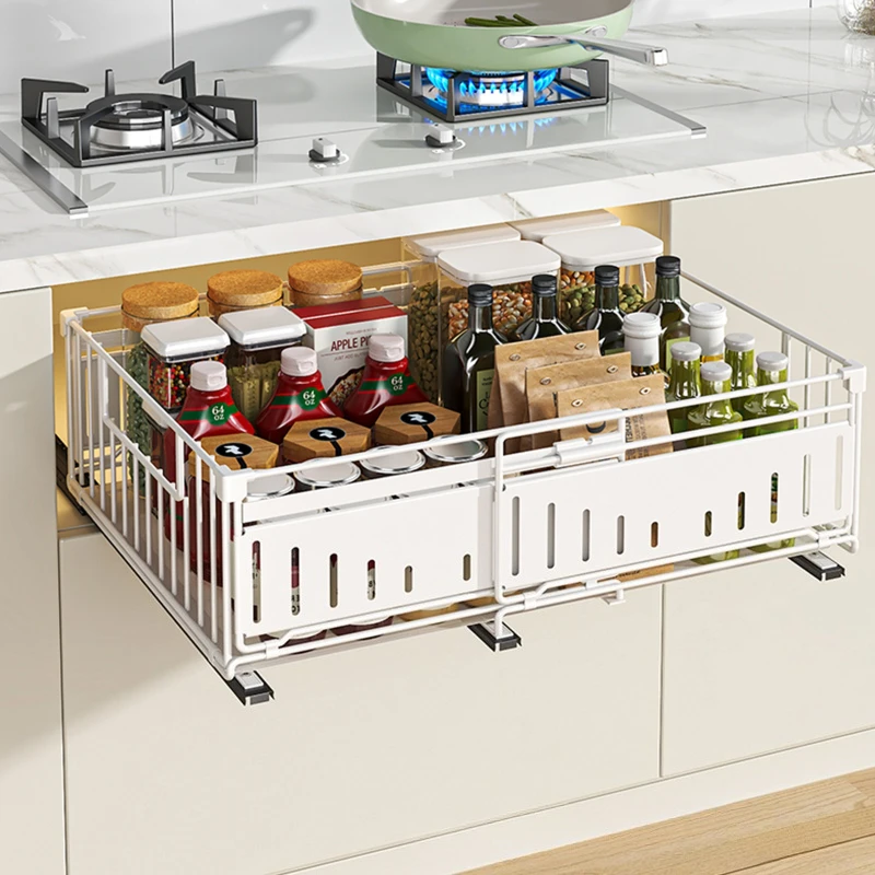 Kitchen telescopic drawer pull basket foldable pull-out rack wardrobe multi-functional storage rack cabinet layered rack
Kitchen telescopic drawer pull basket foldable pull-out rack wardrobe multi-functional storage rack cabinet layered rack