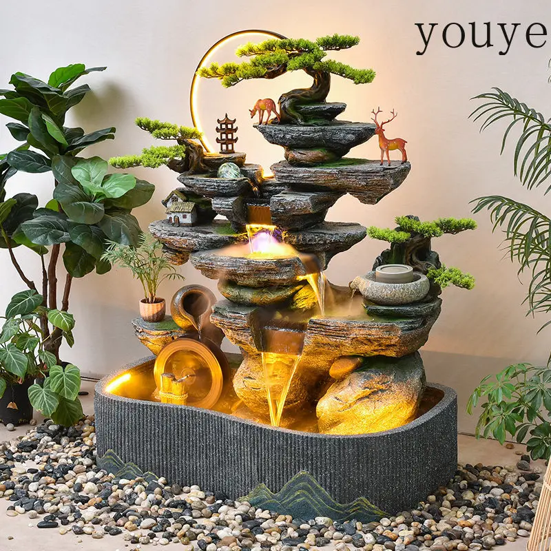 Garden rockery flowing water fountain ornament circulating water balcony garden fish pond floor feng shui wheel landscaping
Garden rockery flowing water fountain ornament circulating water balcony garden fish pond floor feng shui wheel landscaping
