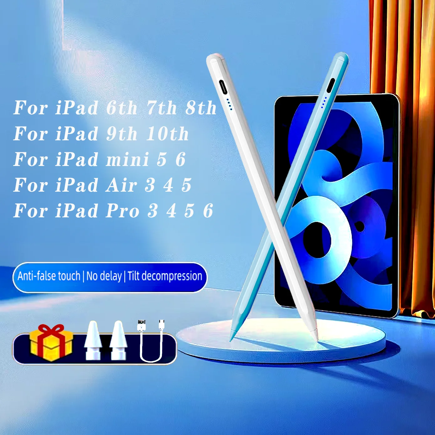 Для iPad карандаш с отвода ладони, карандаш 2 для iPad 2018-2023 стилус для iPad Pro 11 12,9 Air 4/5 7/8/9/10th Mini 5 6
Для iPad карандаш с отвода ладони, карандаш 2 для iPad 2018-2023 стилус для iPad Pro 11 12,9 Air 4/5 7/8/9/10th Mini 5 6