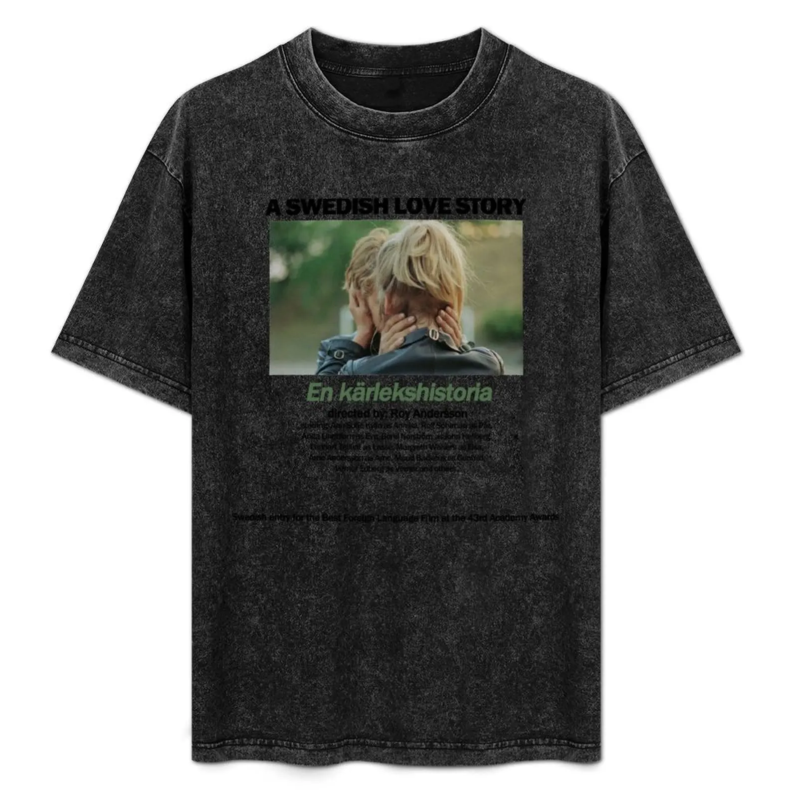 A SWEDISH LOVE STORY - simple poster T-Shirt Trendy Print Short Sleeve T-Shirt
A SWEDISH LOVE STORY - simple poster T-Shirt Trendy Print Short Sleeve T-Shirt
