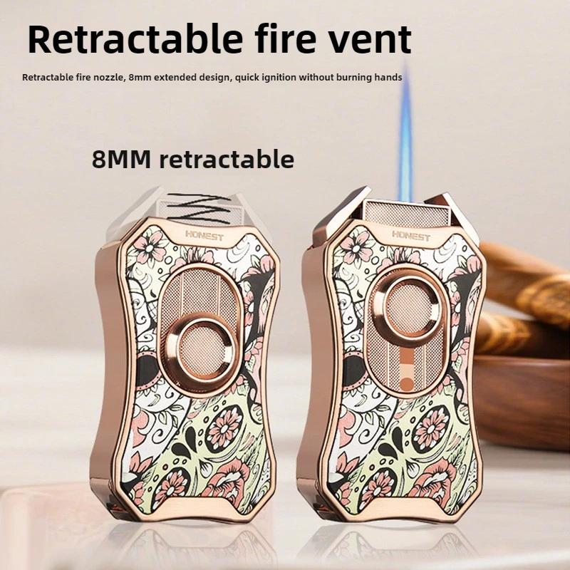Многоразовая ветрозащитная зажигалка HONEST, стильная зажигалка для делового подарка, зажигалка для сигар с аксессуарами для сигар
Многоразовая ветрозащитная зажигалка HONEST, стильная зажигалка для делового подарка, зажигалка для сигар с аксессуарами для сигар