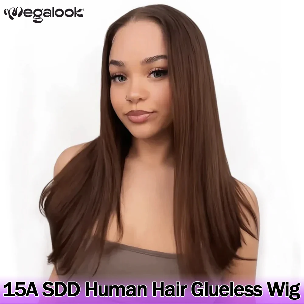 Megalook HD Glueless Wigs Human Hair 6x5 Lace Closure Wig Pre Plucked Bleached Knots Chocolate Brown Bone Straight Bob Wig 
Megalook HD Glueless Wigs Human Hair 6x5 Lace Closure Wig Pre Plucked Bleached Knots Chocolate Brown Bone Straight Bob Wig
