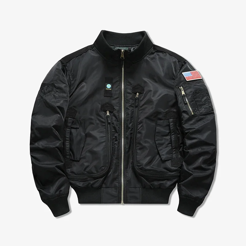 MA-1 Men Climbing Jackets Cargo Jacket Stand-collar Motorcycle Outwear Big Pocket Pilot Baseball Working Clothes Coat
MA-1 Men Climbing Jackets Cargo Jacket Stand-collar Motorcycle Outwear Big Pocket Pilot Baseball Working Clothes Coat
