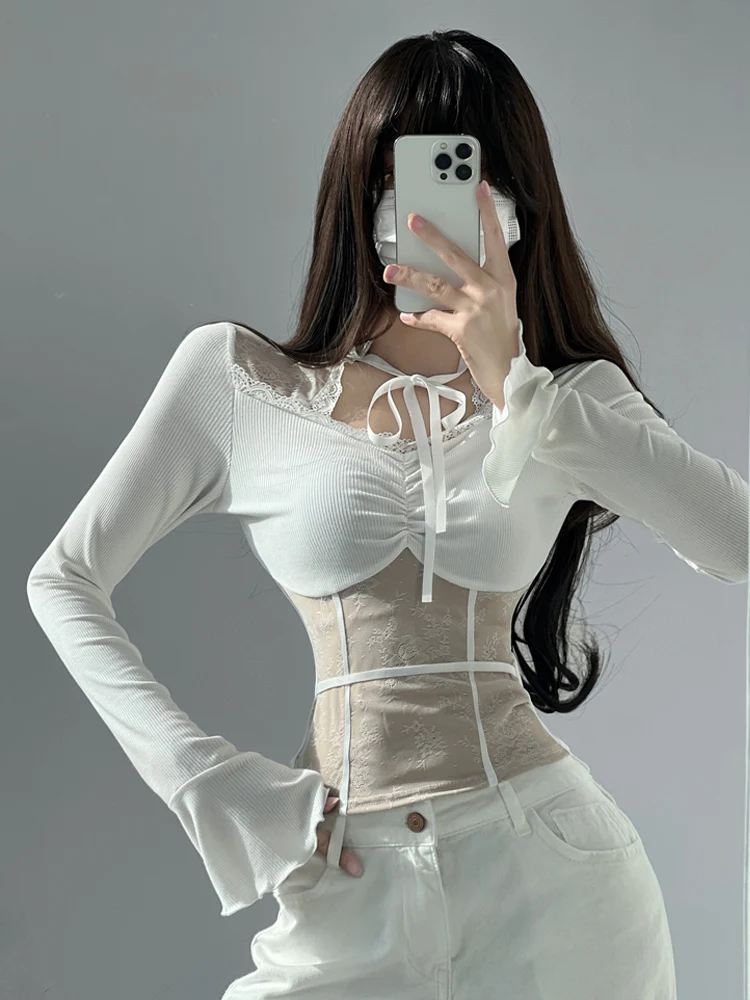 Chic Long Sve T-irt Women's Autumn Winter Inner Wear Square Collar Top Pure Desire Sle Hanging Ne Design ort Length
Chic Long Sve T-irt Women's Autumn Winter Inner Wear Square Collar Top Pure Desire Sle Hanging Ne Design ort Length