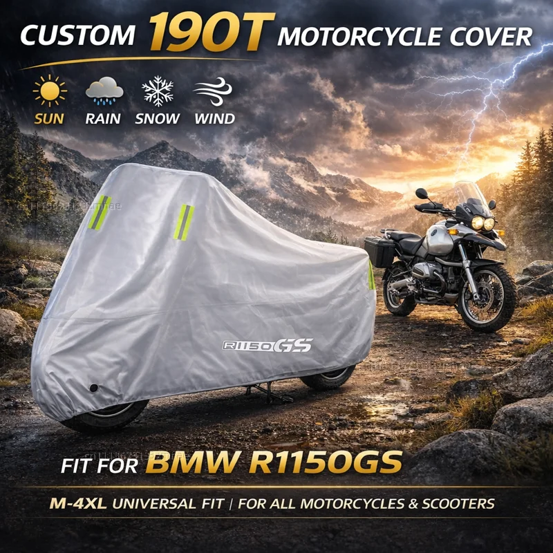 Чехол для мотоцикла BMW R1150GS R1150RS R1150RT R1150 GS RS RT, водонепроницаемый, защитный от УФ-излучения, от дождя, пыли и солнца, всепогодный чехол
Чехол для мотоцикла BMW R1150GS R1150RS R1150RT R1150 GS RS RT, водонепроницаемый, защитный от УФ-излучения, от дождя, пыли и солнца, всепогодный чехол