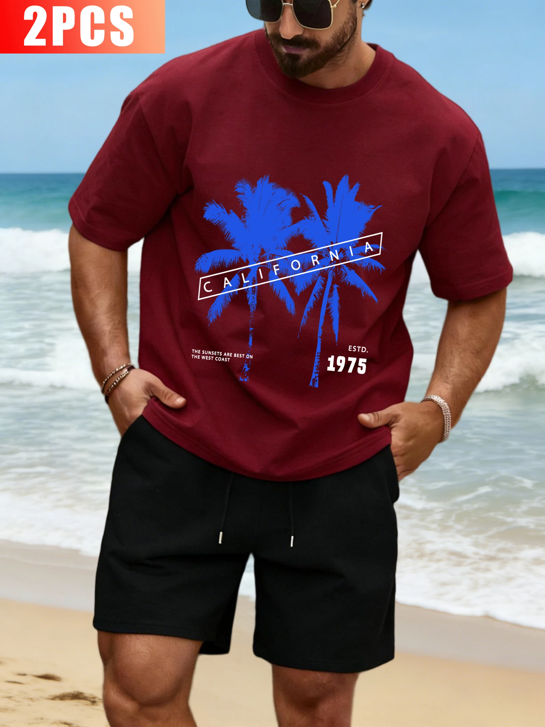 Coconut Trees On The California T-Shirt Suit Men Summer Cotton Clothing Casual Loose Drawstring Shorts Unisex Retro Sportsuit
Coconut Trees On The California T-Shirt Suit Men Summer Cotton Clothing Casual Loose Drawstring Shorts Unisex Retro Sportsuit