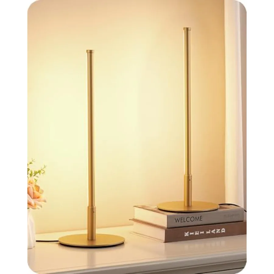 Upgraded LED Table Lamp Set of 2, Stepless Dimmable Bedside Lamps with Metal Finish and 3 Color Temperature, 6W Modern Desk Lam
Upgraded LED Table Lamp Set of 2, Stepless Dimmable Bedside Lamps with Metal Finish and 3 Color Temperature, 6W Modern Desk Lam