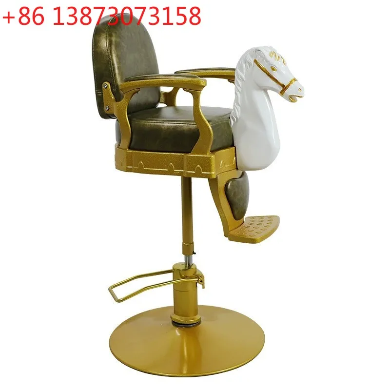 New children's hair cutting chair, baby mini white Trojan horse hair cutting chair, with lift
New children's hair cutting chair, baby mini white Trojan horse hair cutting chair, with lift