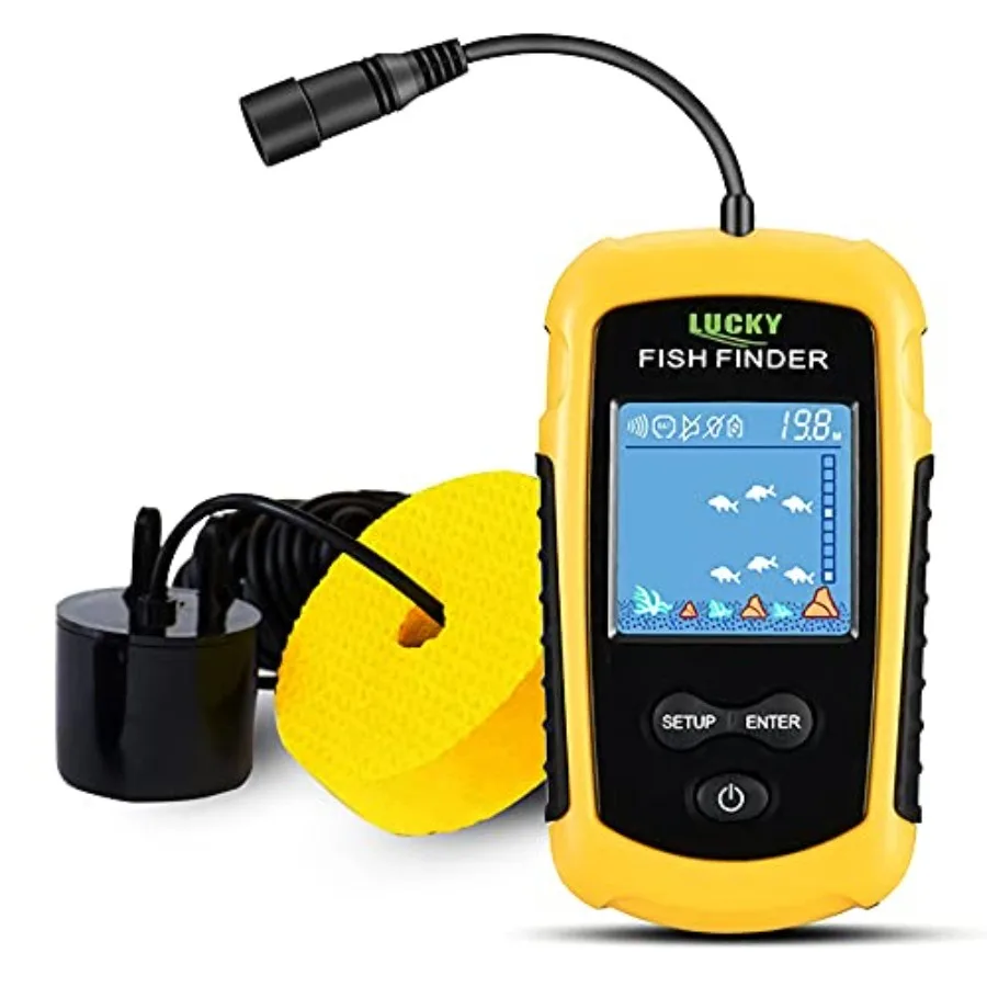 Kayak Portable Fish Depth Finder Water Handheld Fish Finder Sonar Castable Kayak Boat Fishfinder Transducer Fishing LCD Display
Kayak Portable Fish Depth Finder Water Handheld Fish Finder Sonar Castable Kayak Boat Fishfinder Transducer Fishing LCD Display
